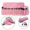 32 Piece Wooden Makeup Brushes - Image 6