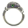 Ruthenium Ring with AAA Grade CZ Multi Color - Image 5