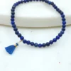 Lapis Lazuli Bracelet with Blue Gold Fan - Image 3