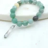 Moss Agate Bracelet & Grey Titanium Quartz - Image 3